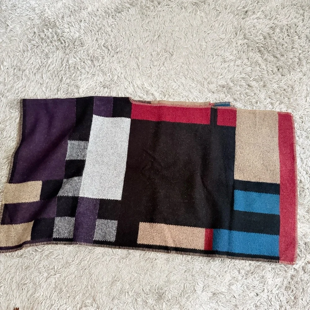 Burberry Prorsum Wool/Cashmere Mega Check Cape Poncho - Picture 3 of 10